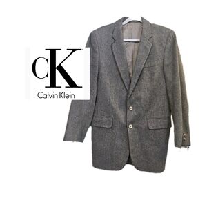 Calvin Klein Men's Gray Wool Blazer